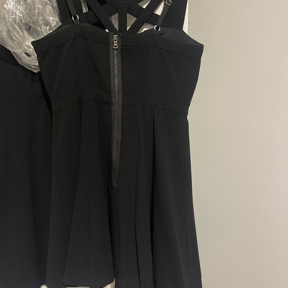 BCBGMaxAzria Black Strappy Mini Dress - Picture 2 of 2